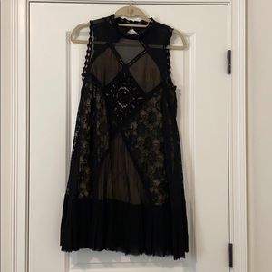 Free People Black & Cream Dress